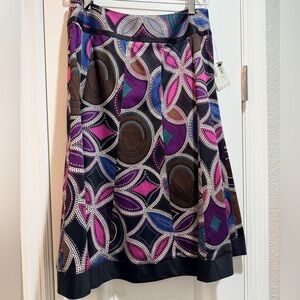 Harolds A-Line Skirt with Vibrant Pattern